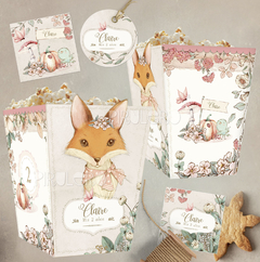 Kit Imprimible Sweet Fox Claire _ Coleccion Bosque Vintage - loja online