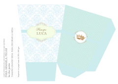 Kit Imprimible Corona Celeste - tienda online