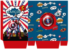 Kit Imprimible Capitan America - tienda online