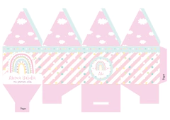 Kit imprimible Arcoiris rosa pastel - buy online