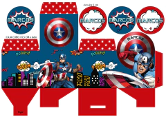 Kit Imprimible Capitan America
