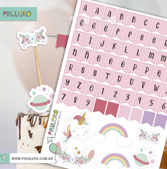 Cake Topper Unicornio y Arcoiris - comprar online
