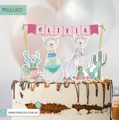 Cake Topper Llama Alpaca 1