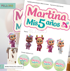 Cake topper Logo Bebes llorones - comprar online