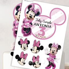 Cake topper Minnie Rosa - comprar online