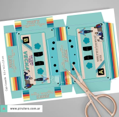Caja Cassette Stranger Things 4 celeste - comprar online