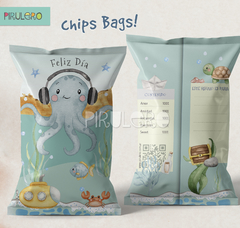 Chip Bags Pulpo Bajo el Mar