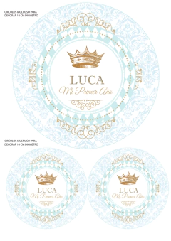 Kit Imprimible Corona Celeste - Pirulero
