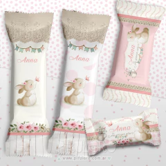 Imagen de Kit Imprimible Conejita Acuarela rosa