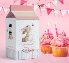 Kit Imprimible Conejita Acuarela rosa