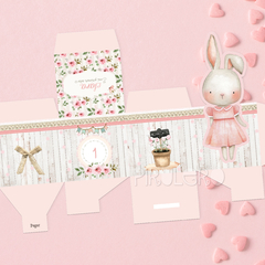 Kit Imprimible Conejita Sara_Vestido rosa en internet