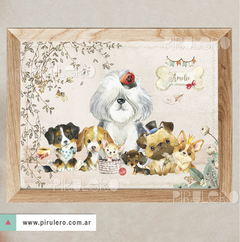 Kit Imprimible perritos cachorros de acuarela - Pirulero