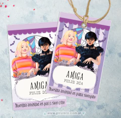 Kit Imprimible Día de amigo - Merlina y Enid - tienda online