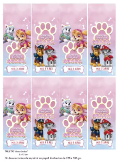 Kit imprimible Patrulla Canina Rosa - comprar online