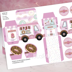 Kit imprimible Donas - tienda online