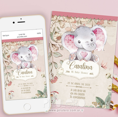 Kit Imprimible Annie Elefante de Acuarela _ Coleccion Bosque Vintage na internet