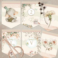 Kit Imprimible Elefante Eli _ Coleccion Bosque Vintage on internet