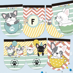 Kit Imprimible Feliz Día perritos cachorros bulldog - Pirulero