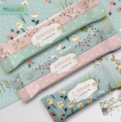 Kit Imprimible Flores de primavera - primer año - candy bar - baby shower - pirulero imprimibles