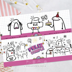 Kit imprimible Flork Rosa Deformito - Pirulero