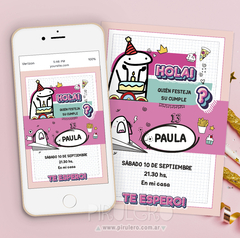Kit imprimible Flork Rosa Deformito en internet