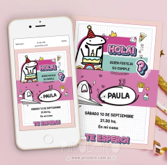 Kit imprimible Flork Rosa Deformito en internet