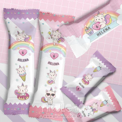 Kit Imprimible Gatito Unicornio - Pirulero