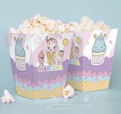 Kit imprimible Helados, heladitos rosa y lila pastel en internet