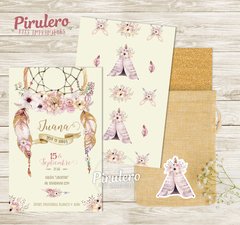 Kit imprimible boho atrapasueños Pirulero