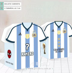 Bolsitas Camisetas Julián Alvarez Argentina