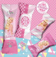 Kit imprimible Barbie Rosa Patines y Rollers - Pirulero