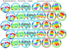 Kit Imprimible Pop it - Fidget toy - Memphis en internet