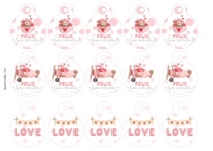 Kit Imprimible All you need is Love - San valentín - Pirulero
