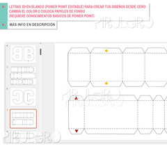 Kit imprimible letras 3d Princesa Peach Abecedario + Power point - Pirulero