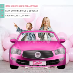 Marco Photo Booth Barbie Auto rosa
