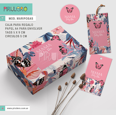 Mini kit Cajita de regalo día de la madre - Mariposas
