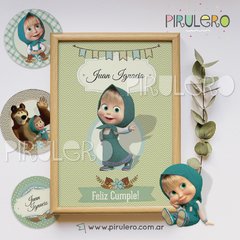 Kit Imprimible Masha Y El Oso 2