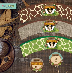 Kit imprimible Mickey Safari - Pirulero