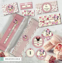 Kit imprimible Minnie Bebé Shabby Chic - comprar online