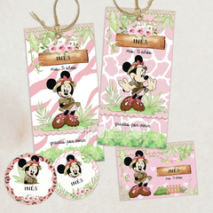 Kit imprimible Minnie Safari - Pirulero