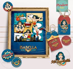 Kit imprimible Mujer Maravilla, Wonder Woman - comprar online