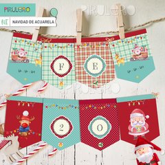 Imagen de Kit Imprimible Navidad de Acuarela