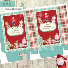 Kit Imprimible Navidad de Acuarela - comprar online