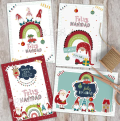 Kit Imprimible Duendes de Navidad y arcoiris - online store