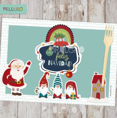 Image of Kit Imprimible Duendes de Navidad y arcoiris