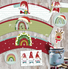 Kit Imprimible Duendes de Navidad y arcoiris - online store