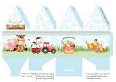 Kit Imprimible Animales de la granja celeste - buy online