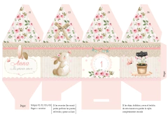Kit Imprimible Conejita Acuarela rosa - Pirulero