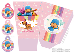 Kit imprimible Pocoyo - Arcoiris rosa - tienda online