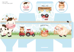 Kit Imprimible Animales de la granja celeste - Pirulero